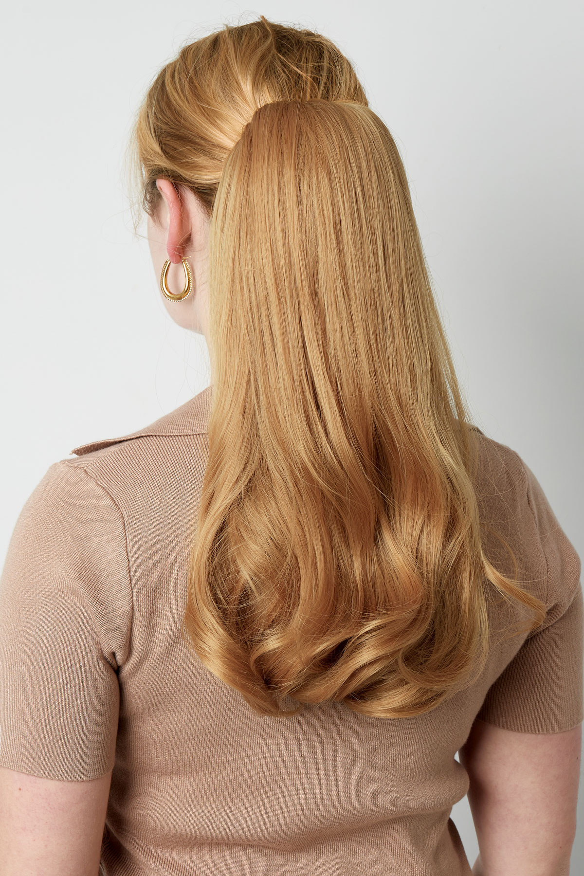 Ponytail blowdry effect - camel h5 Picture2